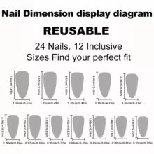 24 Solid Metal Nails