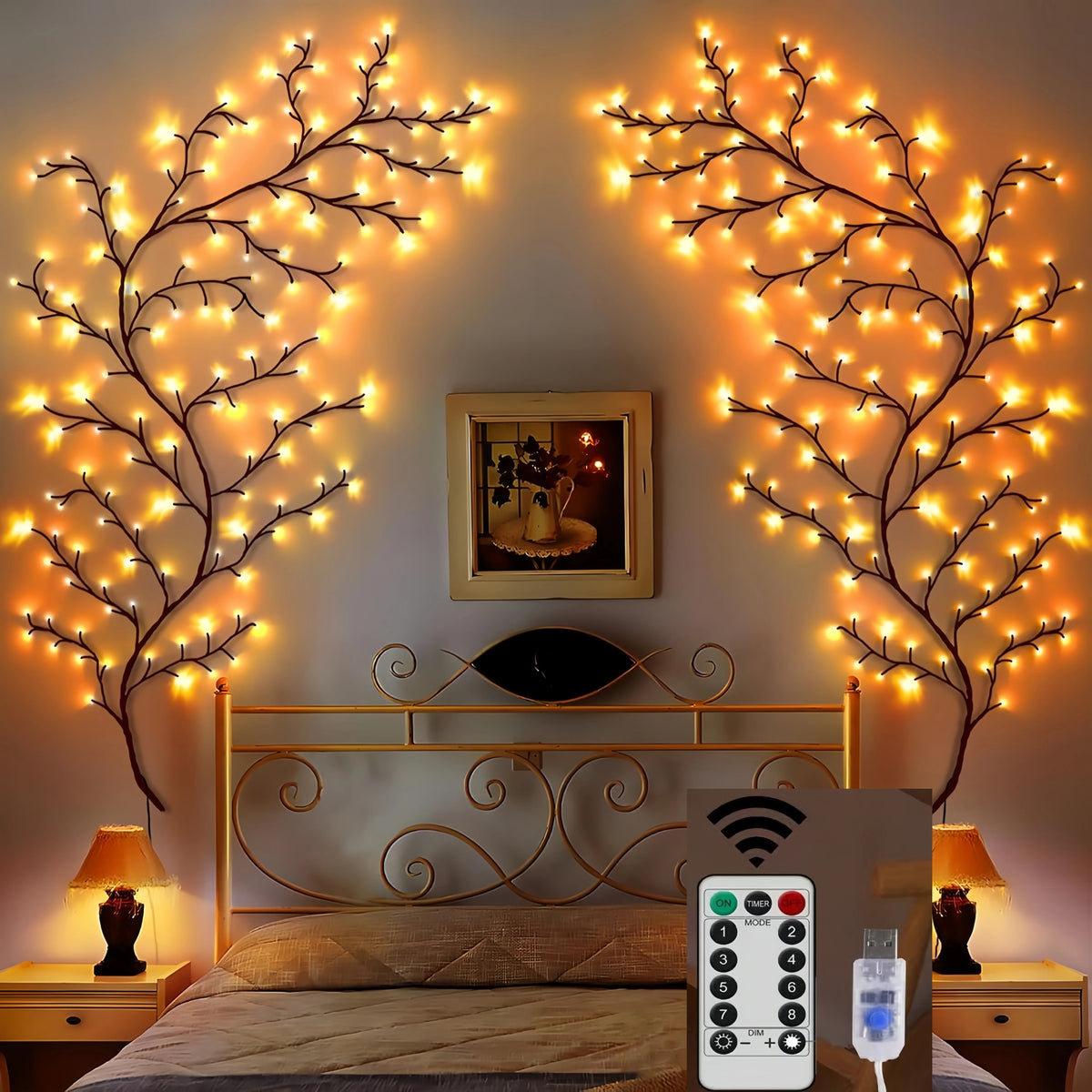 Glowing Christmas Branch